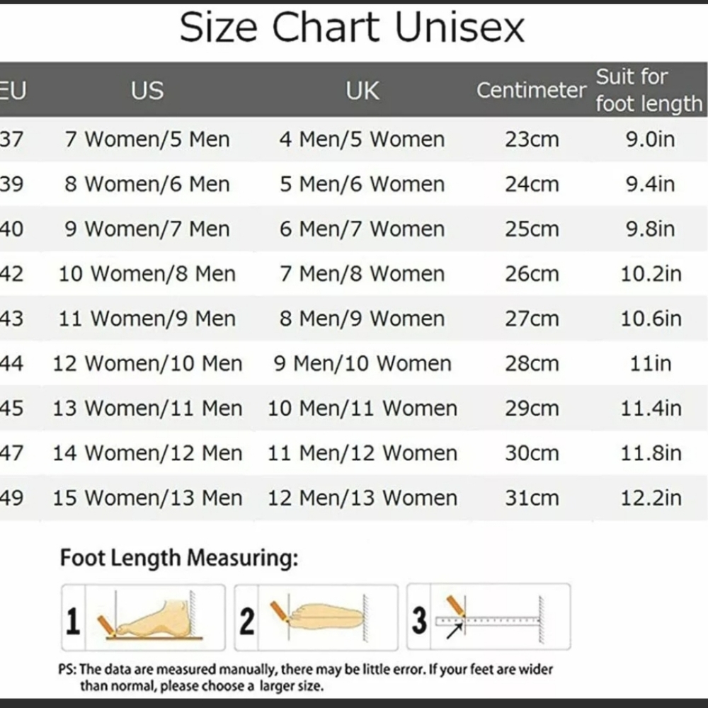 Mens Womens & Youth Shoe Conversion Chart!! Gem